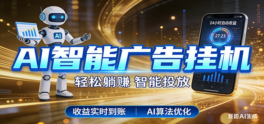 智能广告挂机新时代，利用碎片化时间实现稳定被动收益，AI帮你持续盈利-网创资源