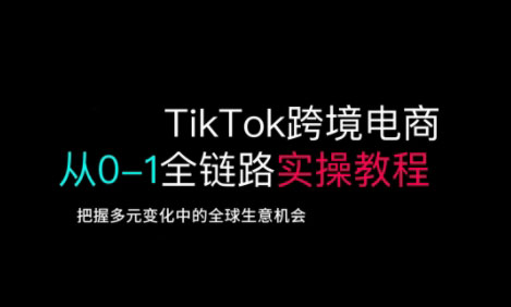 TikTok电商运营从基础到高阶全方位实操-网创资源