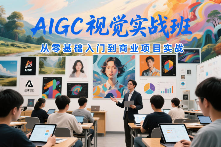 AIGC视觉实战班，从零基础入门到商业项目实战-网创资源